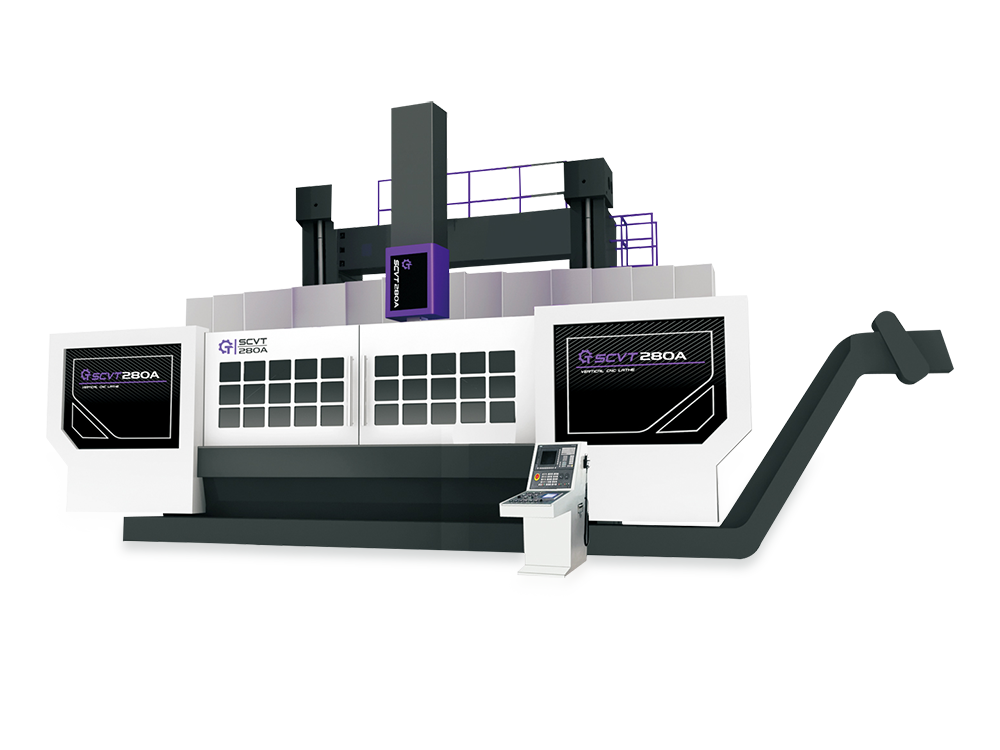 Двухстоечные станки SCVT280, SCVT350 и SCVT400 с одним суппортом